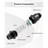 10AN Fuel Check Valve, Male 7/8-14 Thread Check Valve Assembly,