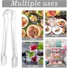 Clear Buffet Plastic Tong,Mini Plastic Buffet Serving Tong,Buffet Serving Tong