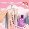 DMJJSD Folding Box Plastic Folding Basket Pack of 5 Folding