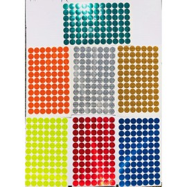 77 Oralite Reflective 3/4" V98 Dots Stickers Reflective Safety Tape Orafol V98 (750+ Candelas) Prismatic Circles