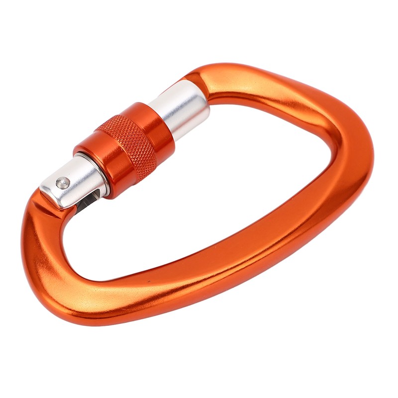 D Carabiner Clip Aluminum Alloy Auto Lock Heavy Duty D