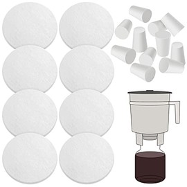 20 Pack Toddy Cold Brew Coffee Filters Include 8 Coffee Filter 12 Reusable Coffee Filter Replacement Rubber Stoppers Kit for Cold Brew System
