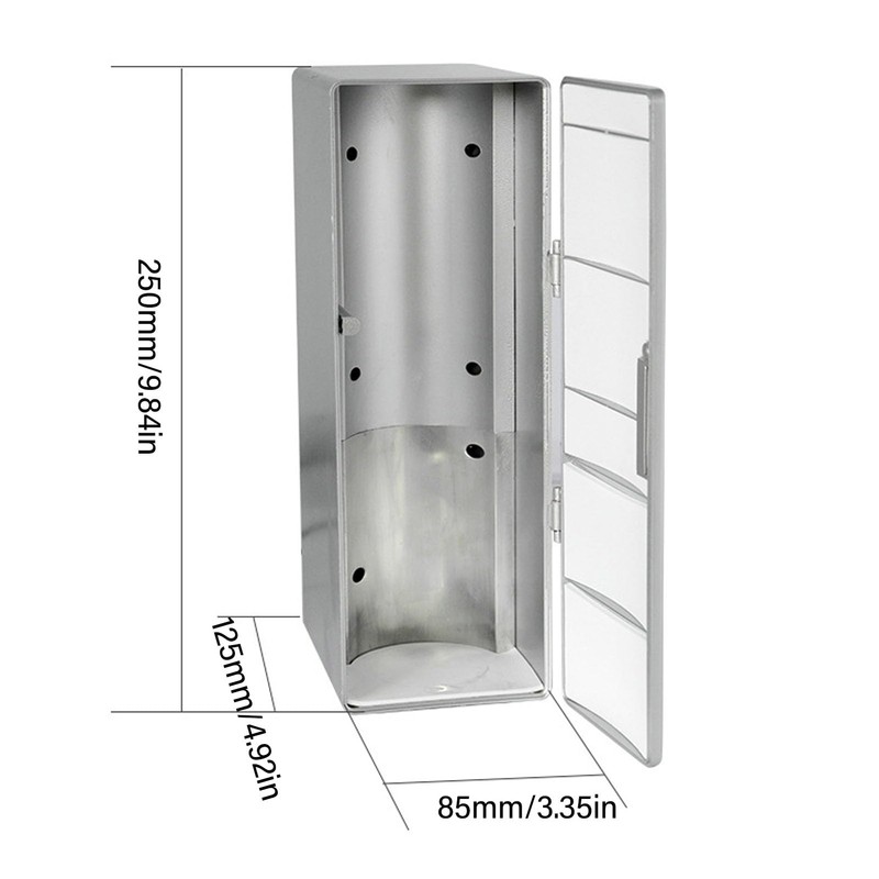 Mini Fridge, 2 Can Portable Refrigerator, 9 X 5 X