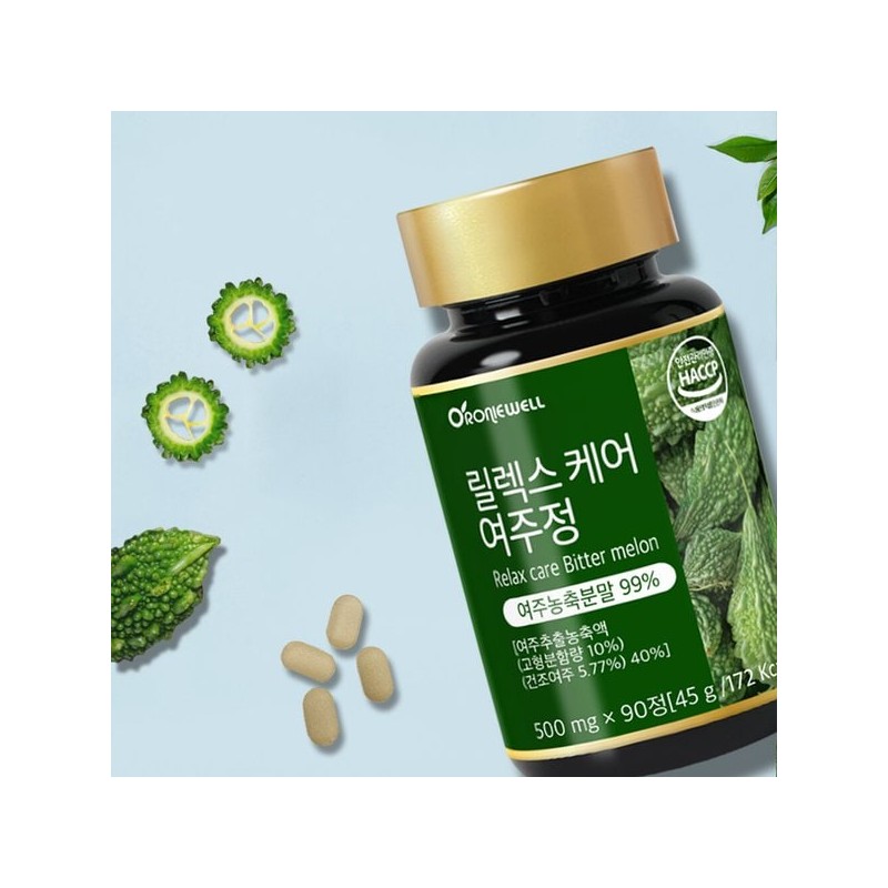 Ronioel 릴렉스케어 여주정 90정 (3개월분) Relax Care Bitter Melon Extract