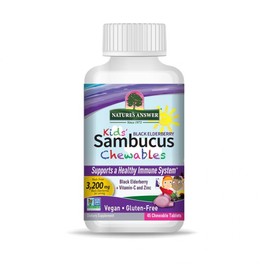 Nature’s Answer Kids’ Sambucus Chewables, 3200mg, 45 Tablets