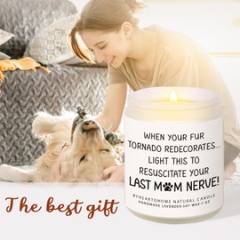 BYHEARTOHOME Dog Mom Gifts for Women, Birthday Gift, Dog Lovers Gifts, Present Ideas for Pet Owners, Mothers Day Puppy Mom Gift for Friends, Coworkers, Sister(7oz)
