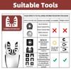 156 Pieces Multitool Sanding Plate Accessory Kit, 3 Finger Sanding