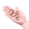 Swpeet 100 Pcs Bronze Assorted Multi-Purpose Metal D Ring Semi-Circular