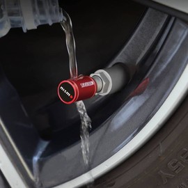 nismo Nissan Air Valve Cap X-Trail Serena Elgrand Bluebird Tiana Kicks Diz Note Aura Aria Lukes Leaf NV100 Clipper NV350 Caravan Tire Wheel Rim Dress Up Cool (Red)