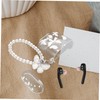 KONTONTY Earbuds Case Butterfly Beaded Chain Protective Shell for Stylish