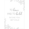 Manta Makes Wedding signs for reception, to have and to