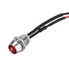 uxcell LED Indicator Light AC/DC 24V 8mm Panel Mount Red