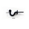 Haidong 2 Pairs European Style Curtain Hook Black Curtain Holdback