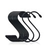 Qcore Pack of 20 Black S-Hooks S Shaped Hooks S