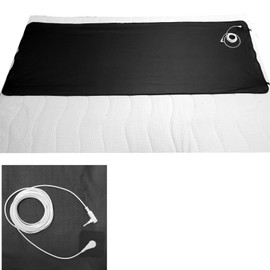 EASYMALL Grounding Mat for Bed 27''×76‘’, Grounding Mattress Pad with Earthing Rod, Anti-Slip PU Leather Grounding Mat for Better Sleep, Grounding Pad for King Size Bed (King)