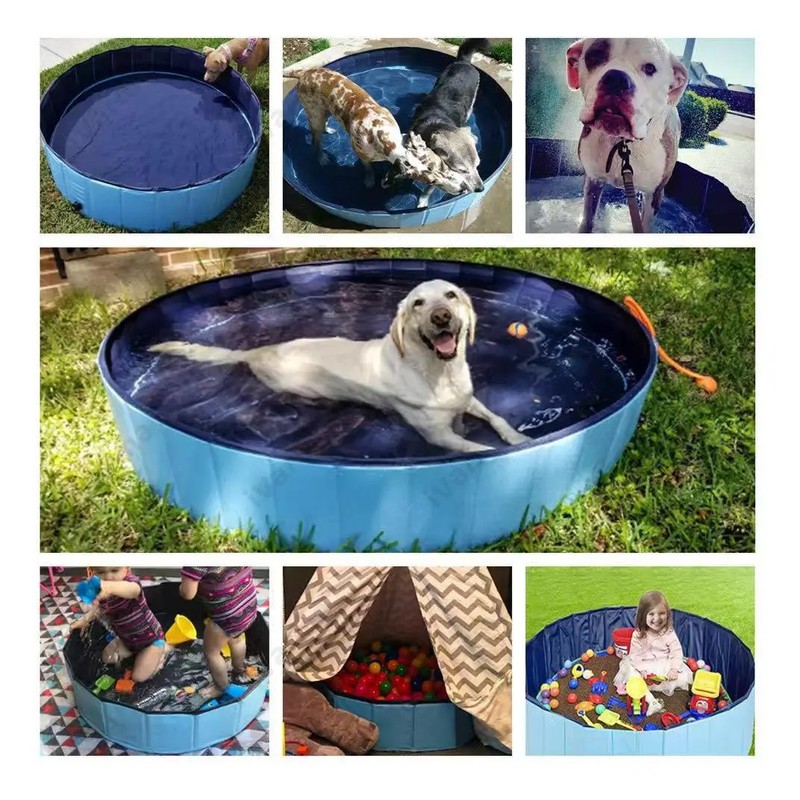 Alberca Plegable Piscina Perro Mascota Bañera Baño160cm