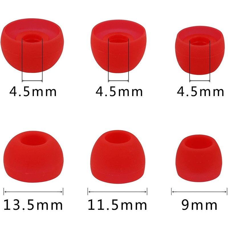 ALXCD Ear Tips Compatible with Beats Studio Buds, S M