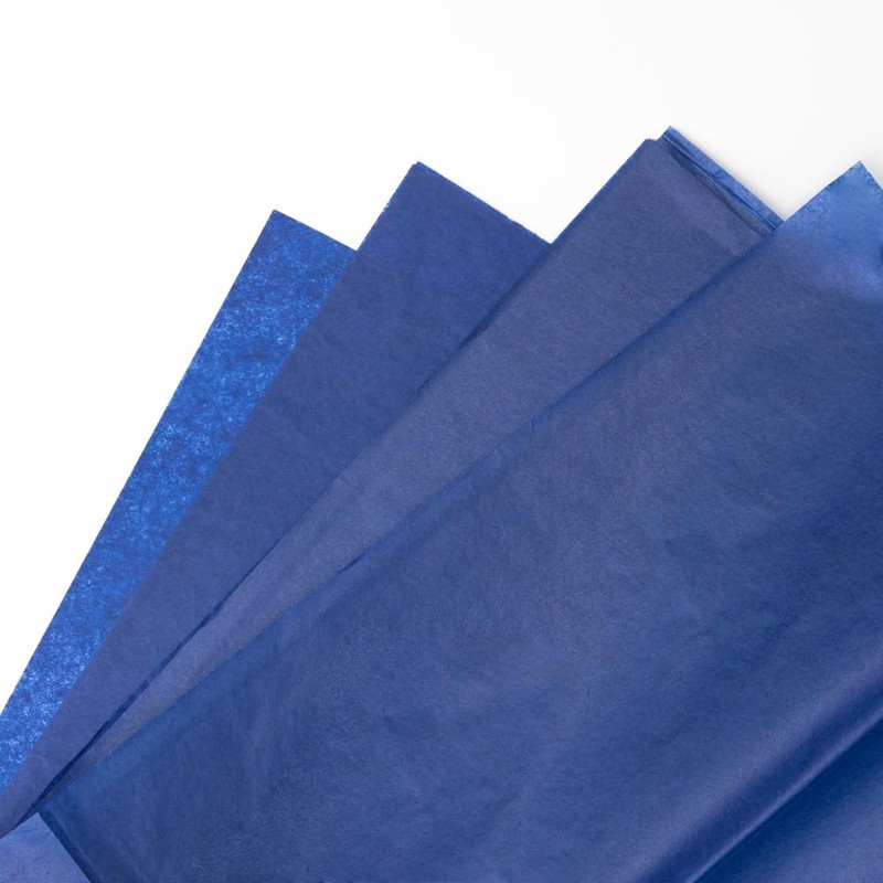 JAM PAPER Tissue Paper - Presidential Blue - 10 Sheets/Pack