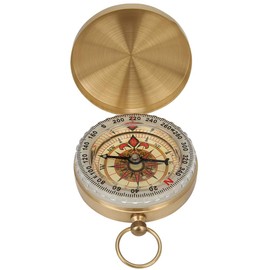BORDSTRACT Handmade Brass Compass Antique Nautical Vintage Direction Compass Direction Pocket Compass