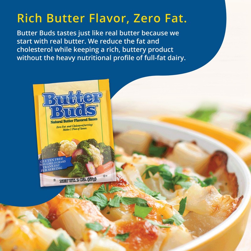 Butter Buds Sauce Mix, 2 Oz (5-Pack) – Non-GMO, Gluten-Free