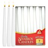 Ner Mitzvah Classic 8 Inch Taper Candles for Shabbat, Dinner