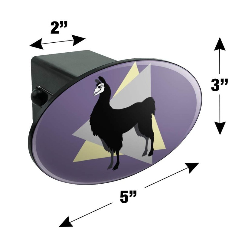GRAPHICS & MORE Gothic Llama Oval Tow Trailer Hitch Cover