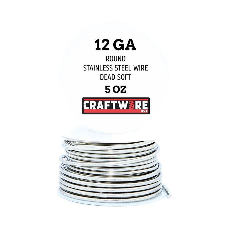 Craftwire USA Solid Bare Stainless Steel Wire Round Selection Dead