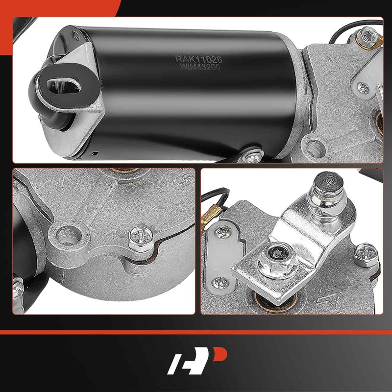 A-Premium Front Windshield Wiper Motor Compatible with Jeep YJ Series
