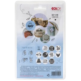 COLOP Little NIO Handmade Stamp Kit with Textile Ink COLOP