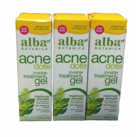 Alba Botanica 3pk Alba Botanica Acne Dote Maximum Strength Invisible Treatment Gel 0.5oz (P6)