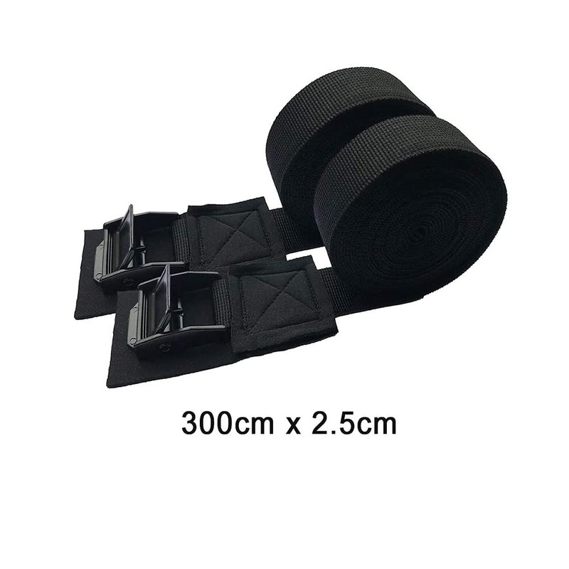Tiardey 1 pair Black 10ft Tie Down Straps, Surfboard Canoe