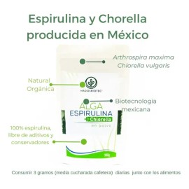 Alga Espirulina+chlorella En Polvo 100 G 3 Pack