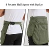 Nanxson Tool Apron Half Canvas Apron With Muti-Pockets for Home