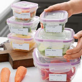 100 Pcs Freezer Labels,Food Labels Stickers Easy Peel Off,Small Sticky Labels, 6 x 3cm Food Freezer Labels, Food Storage Labels Stickers, Removable Freezer Labels, No Trace After Peel Off