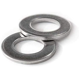 MonsterBolts - M8 Flat Washer, DIN 125A, Stainless Steel, 50 Pack