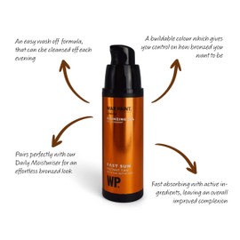 War Paint Fast Sun Bronzing Gel for Instant Tan - Lightweight, Buildable Bronzer with Easy Wash-Off Formula - Enriched with Willow Bark Extract for Hydration - Vegan & Cruelty-Free Skincare - 30ml
