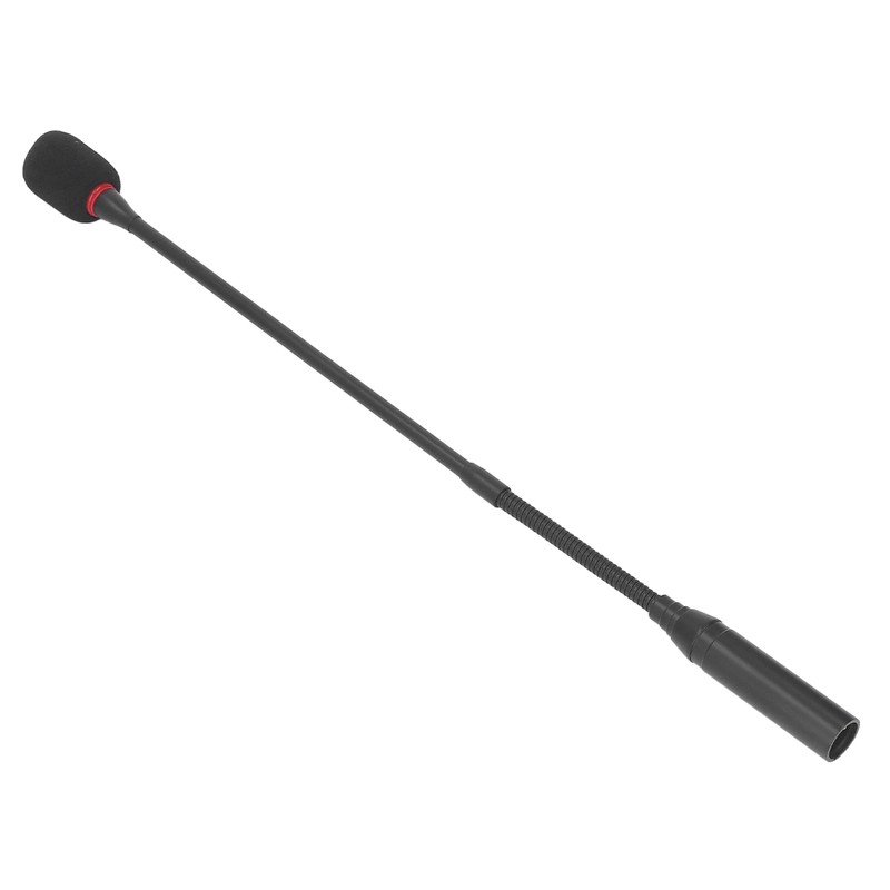 Gooseneck Microphone 17.7in Flexible Noise Reduction Gooseneck Plug in Microphone
