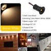 kpslucerna 10pcs 0.5W Small LED Downlight Mini Recessed Ceiling Spotlight