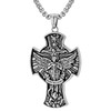 Aroncent Saint Michael Cross Necklace: Archangel Religious Protection Medal Pendant