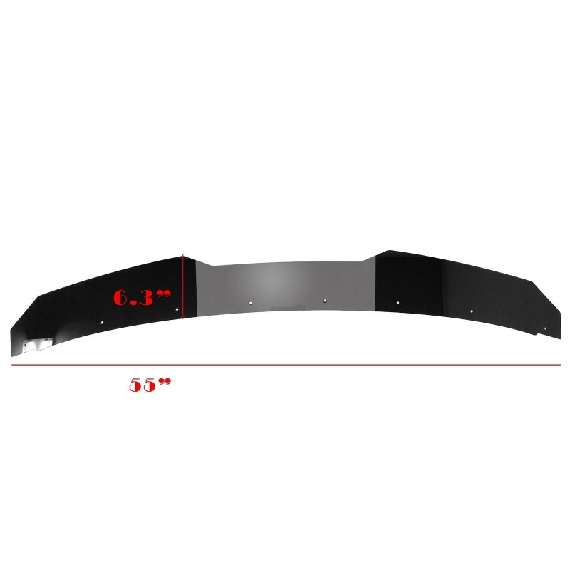 SDeelCase Matt Black Decklid Gurney flap Wing Wickerbill For 10-14