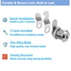 5/8" Cabinet Locks with Keys, Keyed Alike Cam Lock for