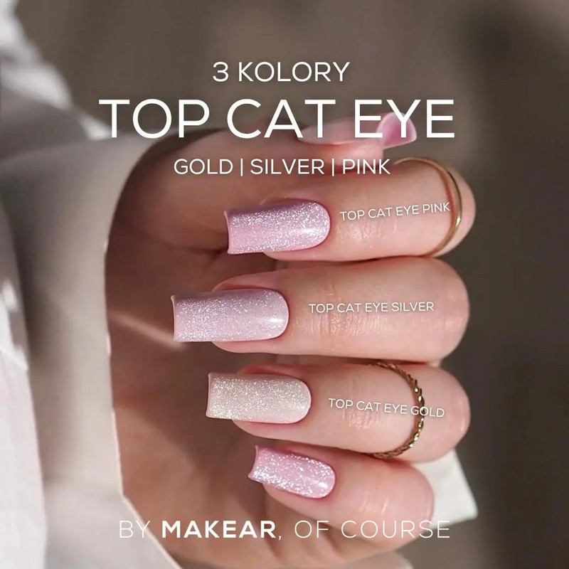 Makear No Wipe Cat Eye Top Coat Gold