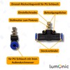 Lumonic I PU Hose Throttle Check Valve with Connector I