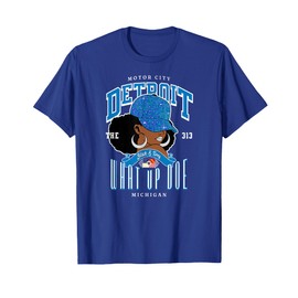 313 Detroit Area Code: "What Up Doe" Melanated Tribute T-Shirt
