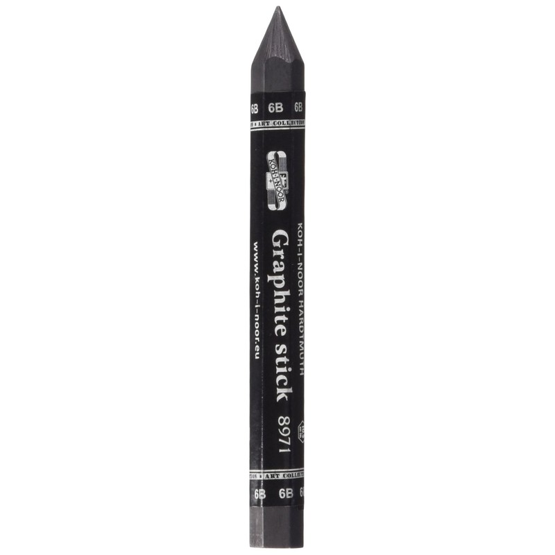 KOH-I-NOOR Progresso 6B Jumbo Woodless Graphite Pencil - Pack of
