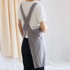 Glorlliant Japanese Style Kitchen Apron Cross Back Apron with Pockets