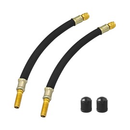 JNNJ 2 x Rubber Valve Extension Tyres, Tyre Valve Extension Adapter, Standard Valve Extension for Car Valve, Lorry, Motorcycle, Trailer, Bicycle (160 mm)