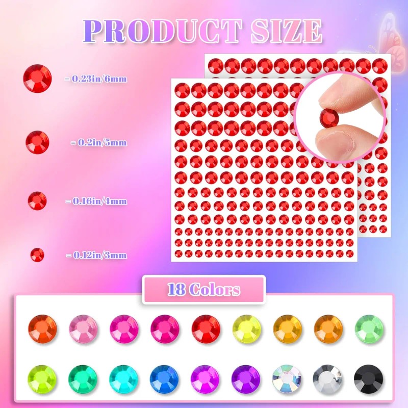 3300 Perlas Para Cabello Piedras Maquillaje La Cara Strass