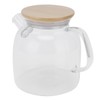 Transparent Glass Tea Pot 600ml Large Capacity Heat Resistant Water