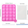 CCINEE 20 Cavity Silicone Cake Pop Mold with 30 pcs